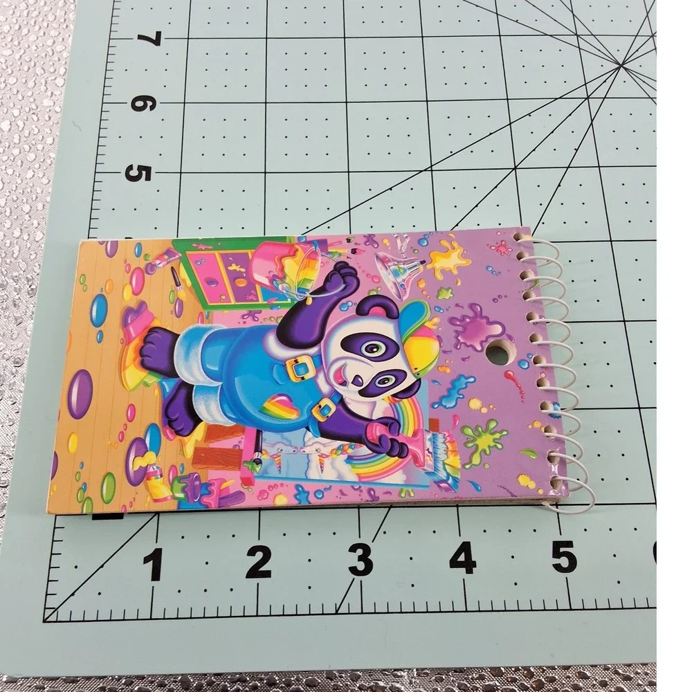 Vintage Lisa Frank Painter Panda Memo Book 3x5 Spiral Notebook 60 Sheets 90s
